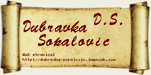Dubravka Šopalović vizit kartica